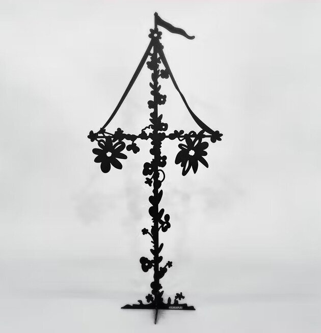 #ÄlskaPlåt Midsommarstång Svart Stor från Älskaplåt