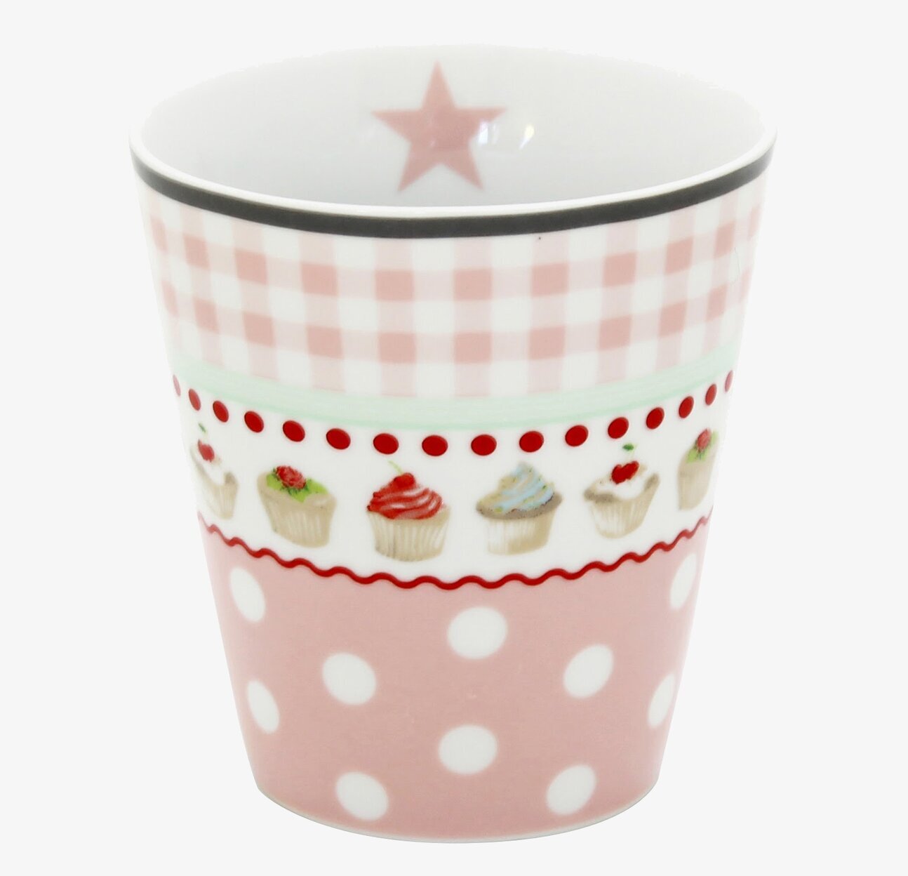 Happy Mugs - Pink Muffin från Krasilnikoff, färgglad mugg