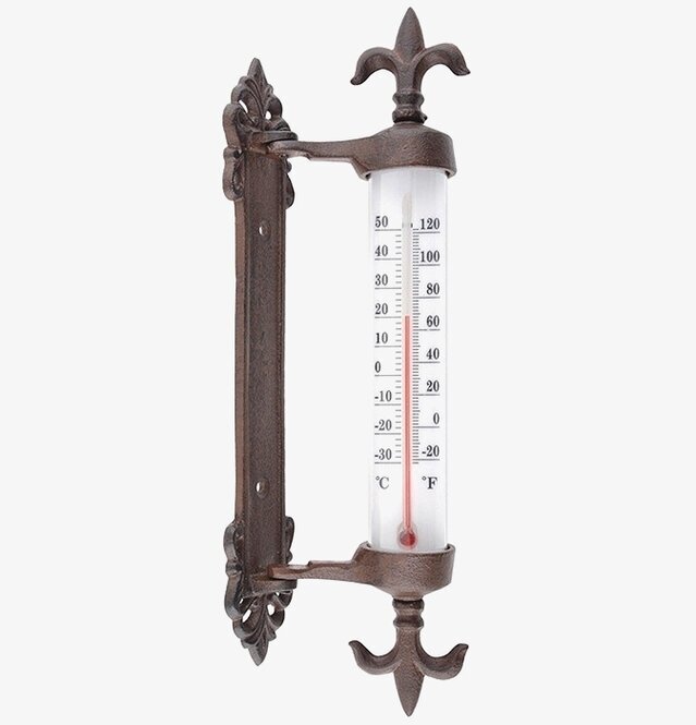 Termometer Gjutjärn från Gardenlife, robust och dekorativ