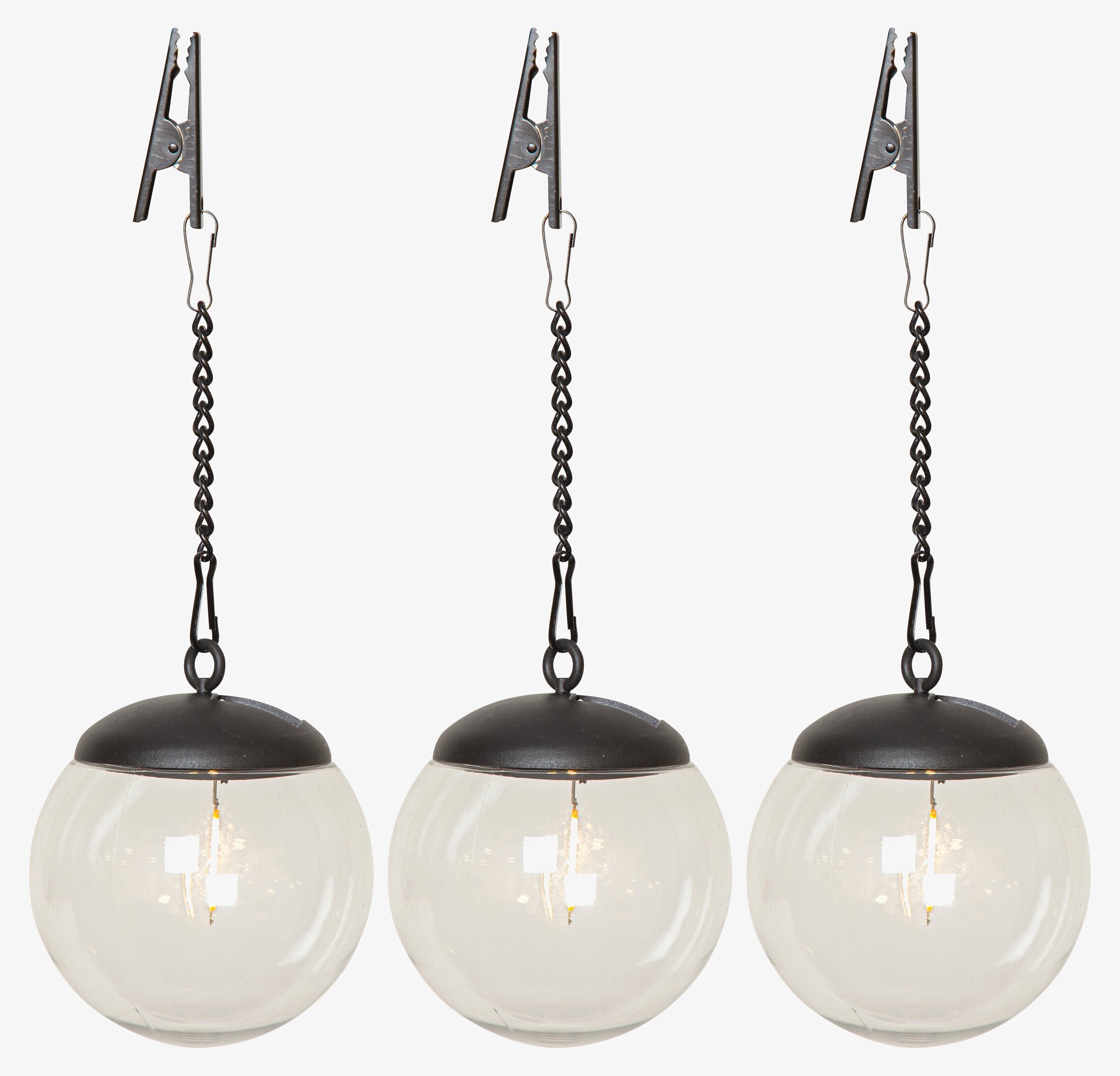 Solcellsdekoration Globe från Star Trading, tre glober