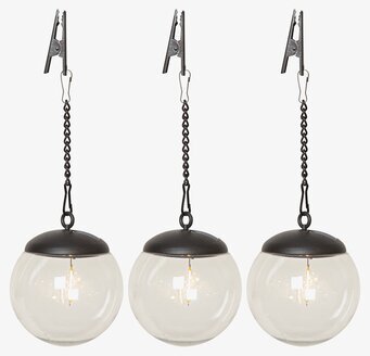 Solcellsdekoration Globe från Star Trading, tre glober