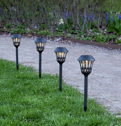 Solcellsbelysning Lace 4-Pack från Star Trading i trädgård
