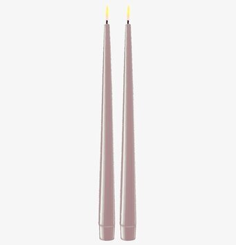Middagsljus Rose LED 2-Pack 28 cm från Deluxe Homeart