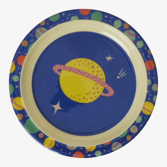 Barntallrik Galaxy Print Rice Tallrikar Djupa tallrikar (ej skål) Desserttallrikar Assietter Barntallrikar Picknicktallrikar
