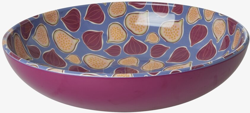 Salladsskål Figs In Love Print från Rice i violett och blått