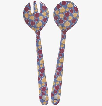 Salladsbestick - Figs In Love Print från Rice, färgglada