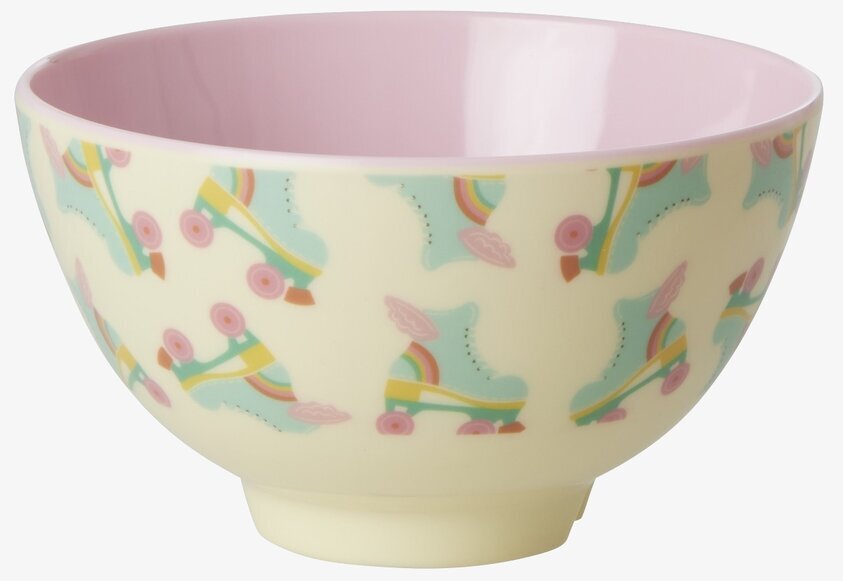 Liten Skål Roller Skate Print från Rice med färgglada motiv