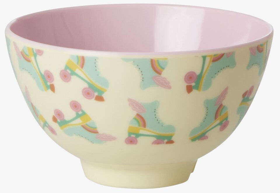 Liten Skål Roller Skate Print från Rice med färgglada motiv