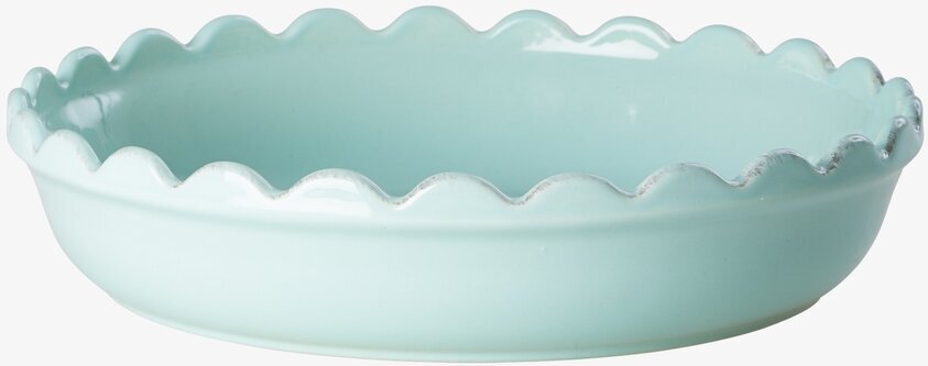 Pajform Small Mint från Rice i keramik med vågig kant