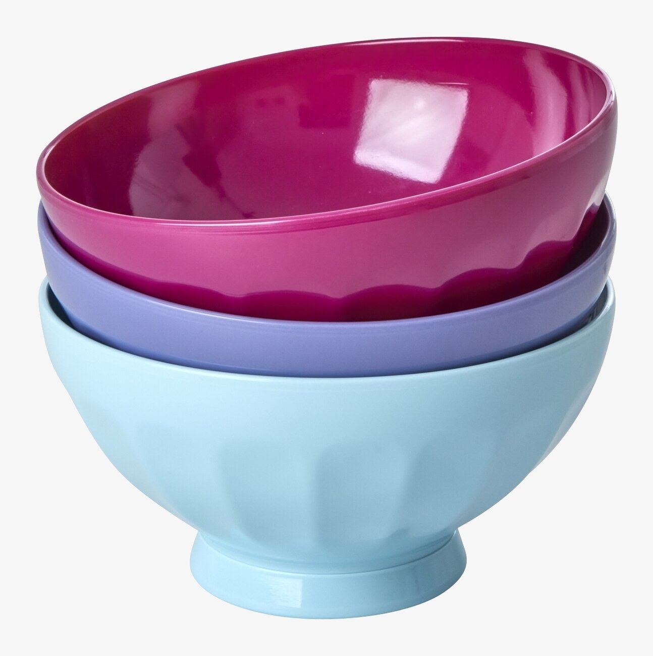 Skål Melamin Mint från Rice i mintgrön färg på vit bakgrund