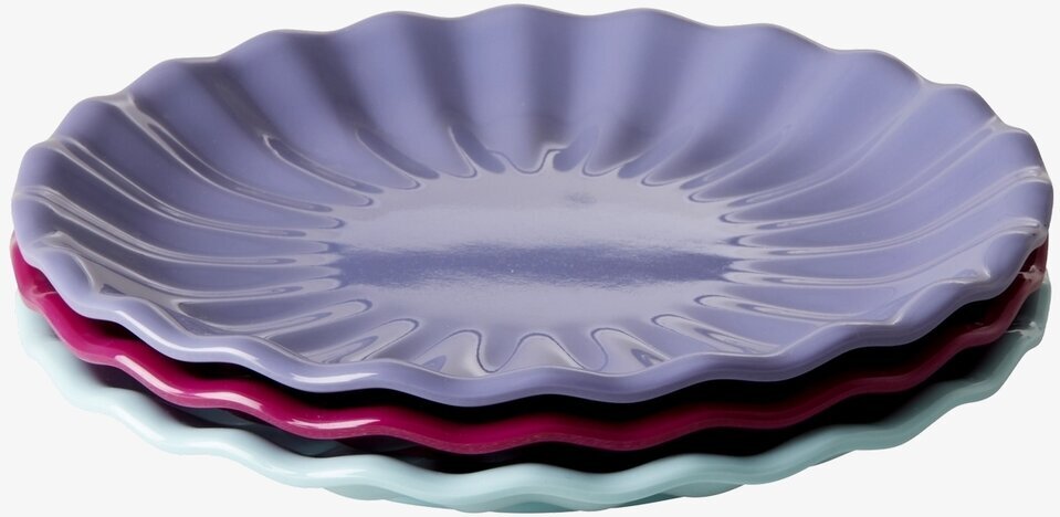 Kakttallrik Melamin Plommon från Rice i olika färger