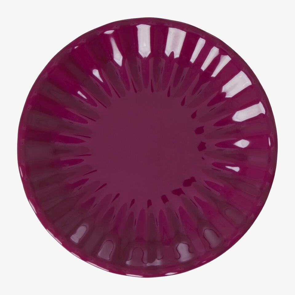 Kakttallrik Melamin Plommon från Rice i djup plommonfärg