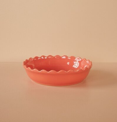 Pajform Large Korall från Rice på ljus beige yta