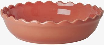 Pajform Small Korall från Rice i glaserad korallfärg