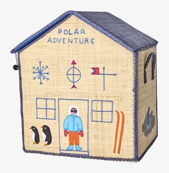 Förvaringshus Adventure Theme Medium från Rice med polartema