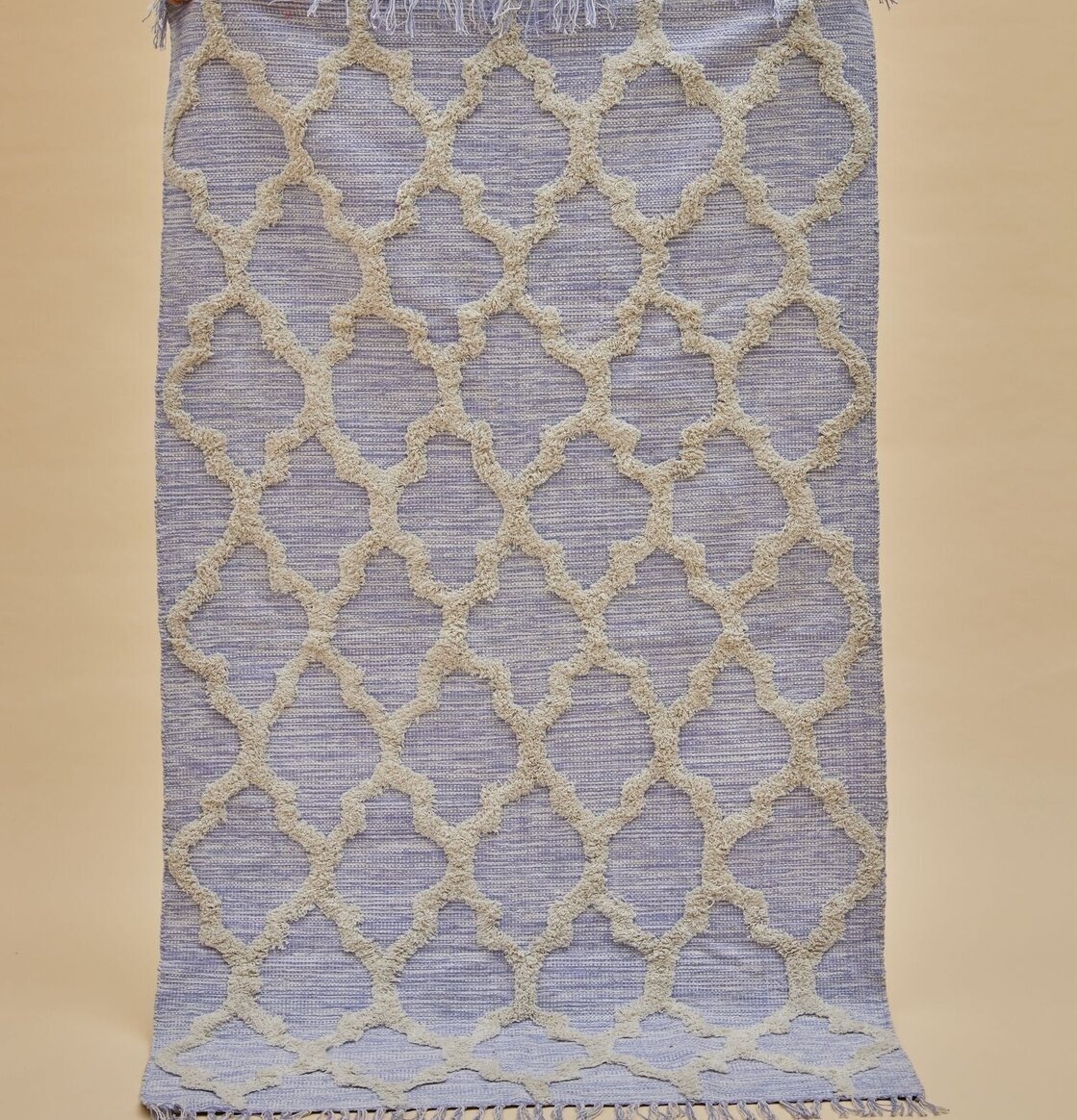 Golvmatta Lavendel från Rice med lavendelfärg och mönster