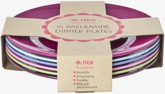 Tallrikar 6-Pack - Viva La Vida från Rice i färgglada toner