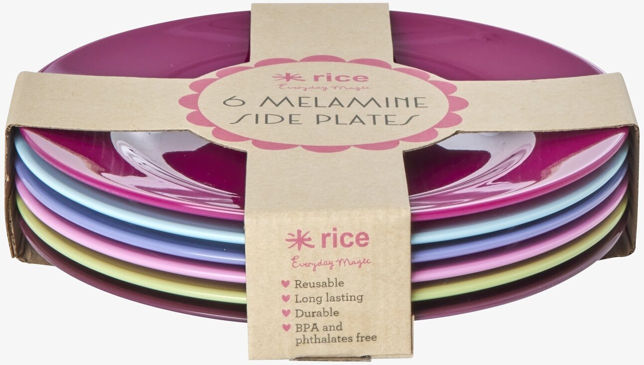 Assietter 6-Pack - Viva La Vida från Rice i färgglad design