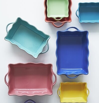 Ugnsform Small Gul från Rice i en färgglad köksmiljö