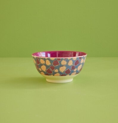 Skål Figs In Love Print från Rice med färgglatt fikonmönster