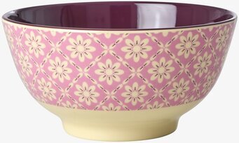 Skål Graphic Flower Print från Rice med livligt blommönster