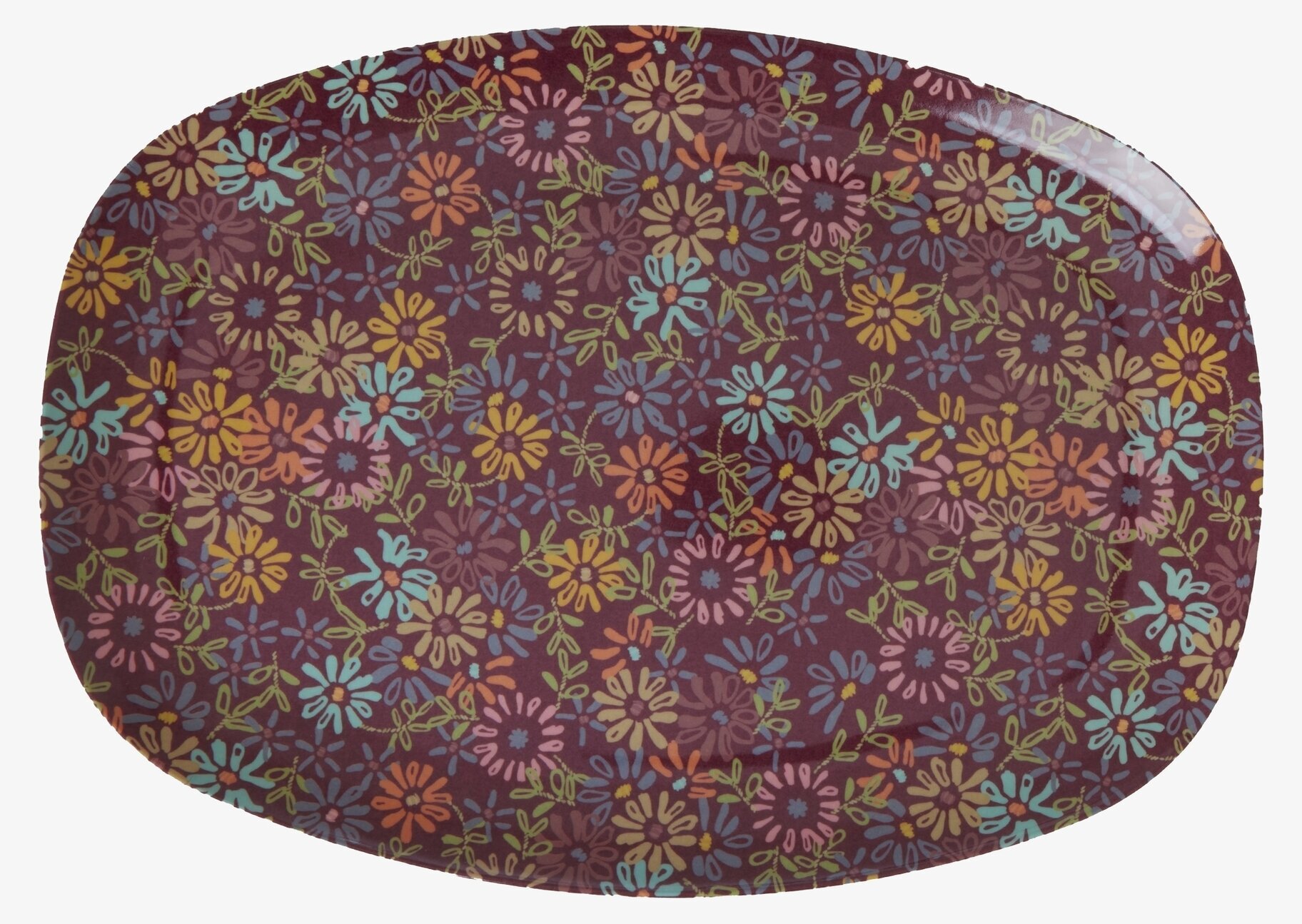 Tallrik Wild Vintage Flower Print från Rice med blommönster