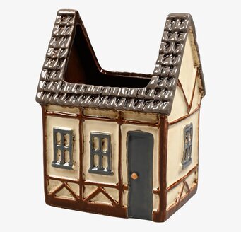 Vas Keramik Hus Creme från Det Gamle Apotek, husformad
