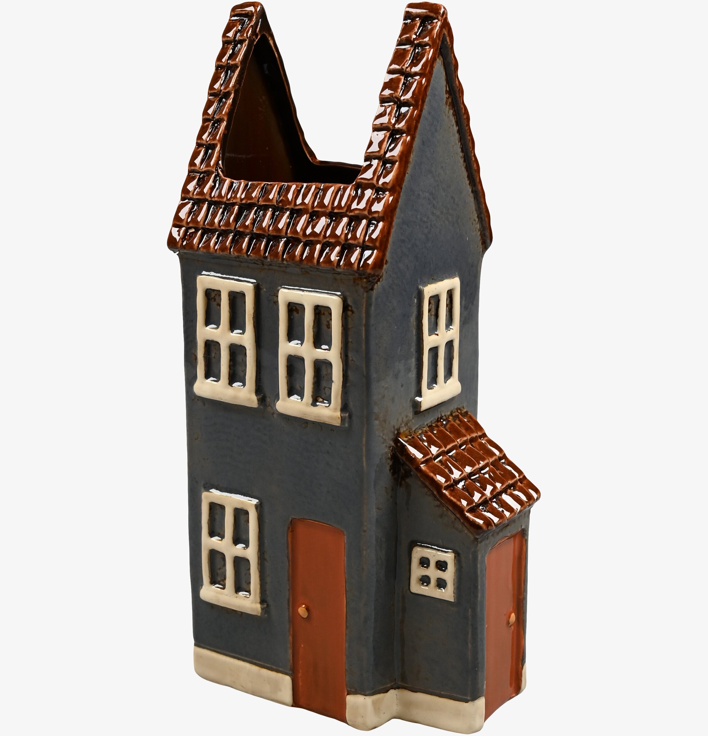 Vas Keramik Hus Blå från Det Gamle Apotek med blå färg