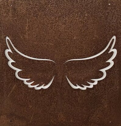 Skylt Änglavingar (Armeringsnät) från Lind Decoration