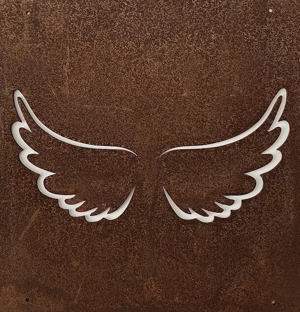 Skylt Änglavingar (Armeringsnät) från Lind Decoration