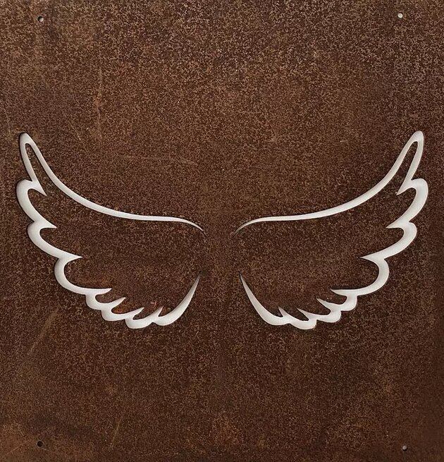 Skylt Änglavingar (Armeringsnät) från Lind Decoration