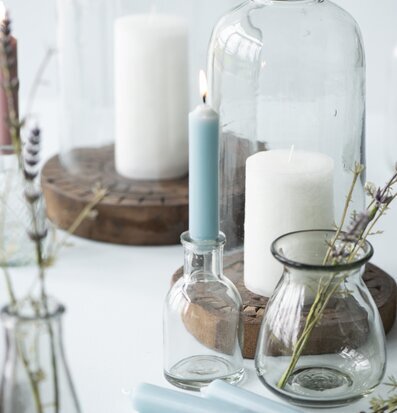 Stearinljus Aqua Haze från IB Laursen i harmonisk miljö