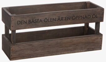 Trälåda - En Öppnad Öl från Different Design i massivt trä