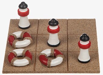 Tre I Rad - Fyr från Different Design på korkbräde