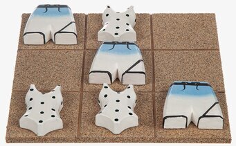 Tre I Rad - Badkläder Vit/Blå från Different Design spel