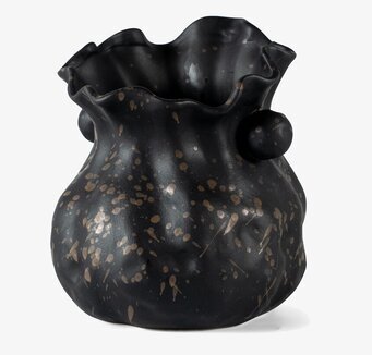 Vinkylare/Vas Crescendo från By ON i svart med bruna stänk