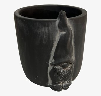 Kruka Tomte Antracit från Wikholm Form med tomtefigur