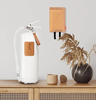 Brandsläckare 6 Kg - Ljusbrunt Läder från Solstickan