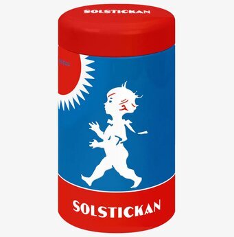 Tändsticksrör Original från Solstickan med blått och rött rör