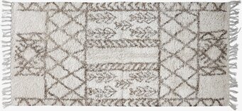 Golvmatta Marocko Natur från Chic Antique med fransar