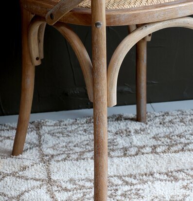 Golvmatta Marocko Natur från Chic Antique med stol