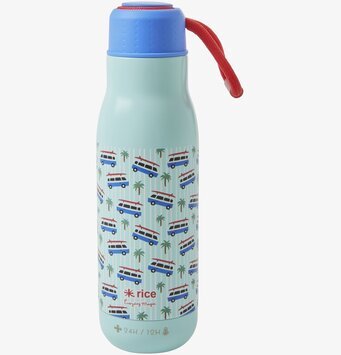 Termoflaska - Car Print från Rice med minibussar och palmer