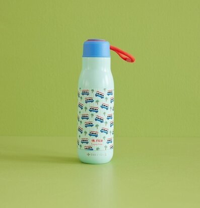 Termoflaska - Car Print från Rice med retrobilar och palmer