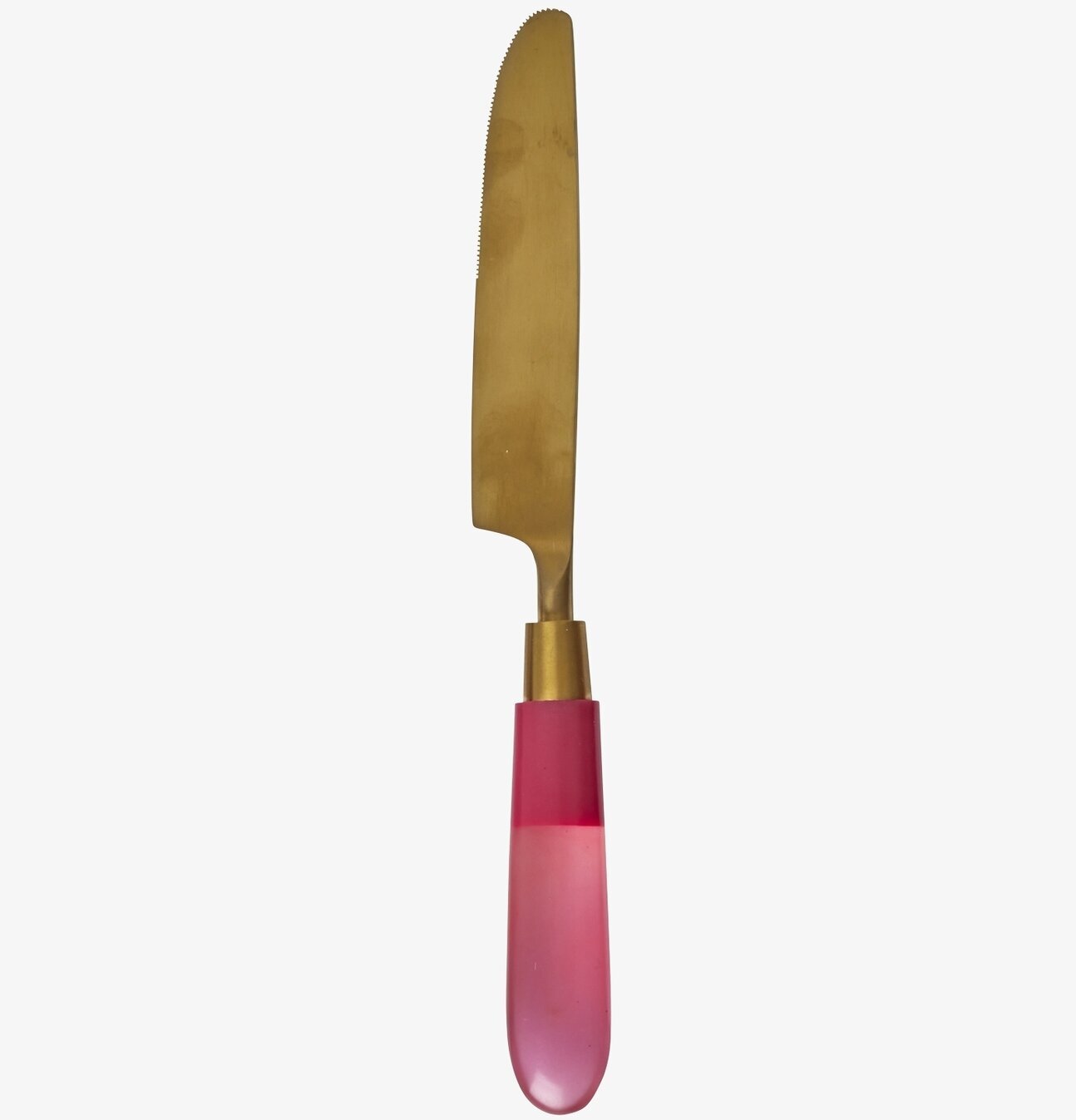 Mässingsbestick Kniv Rosa från Rice med rosa handtag