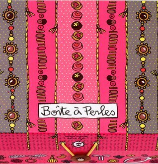 Pärlbox Cardboard från Derriére la porte med färgglatt mönster