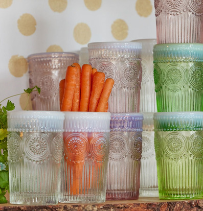 Dricksglas Rosa/Lila Rice Dryckesglas Glas för dryck Plastglas