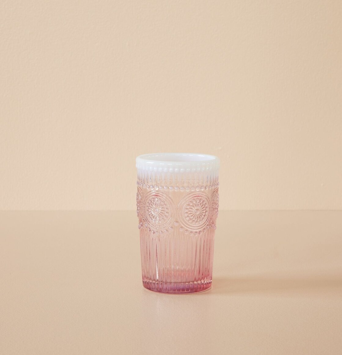 Dricksglas Rosa/Lila från Rice med ombré effekt och mönster
