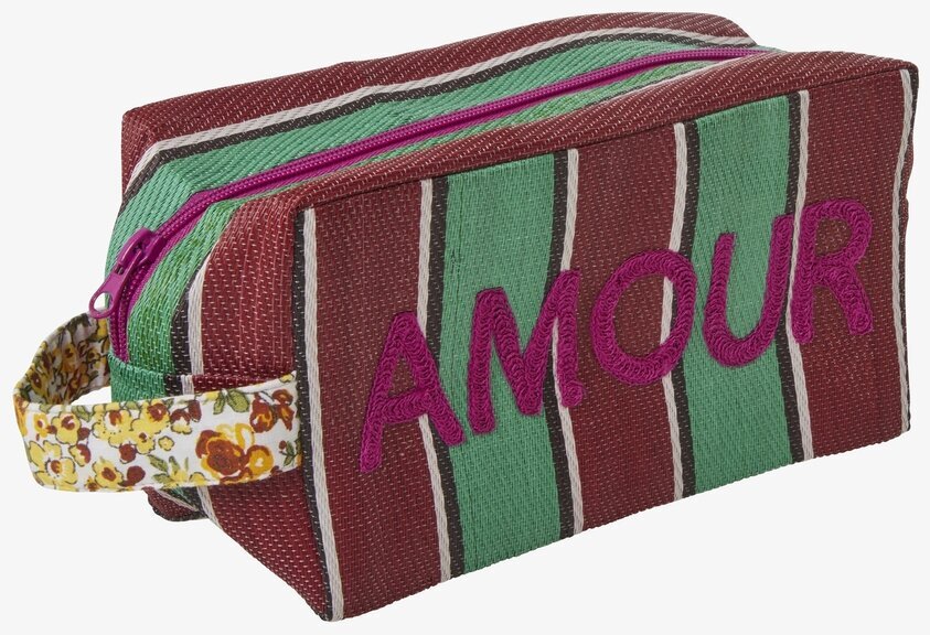 Necessär/Sminkväska Amour från Rice med färgglada mönster