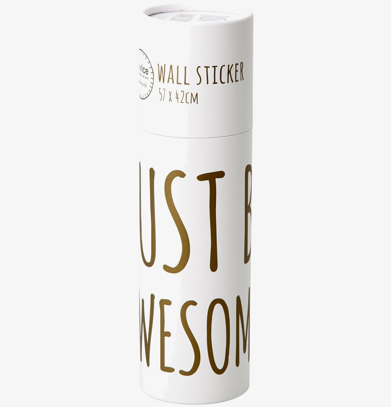 Wall Sticker - Just Be Awesome från Rice i vit förpackning