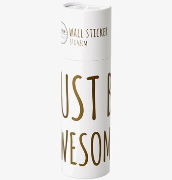 Wall Sticker - Just Be Awesome från Rice i vit förpackning